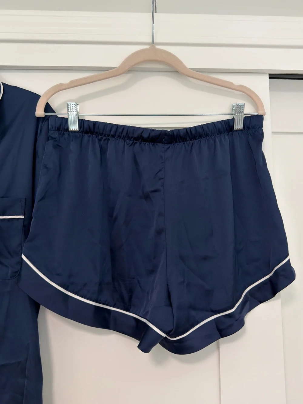 Navy Short Sleeve Pajama Set